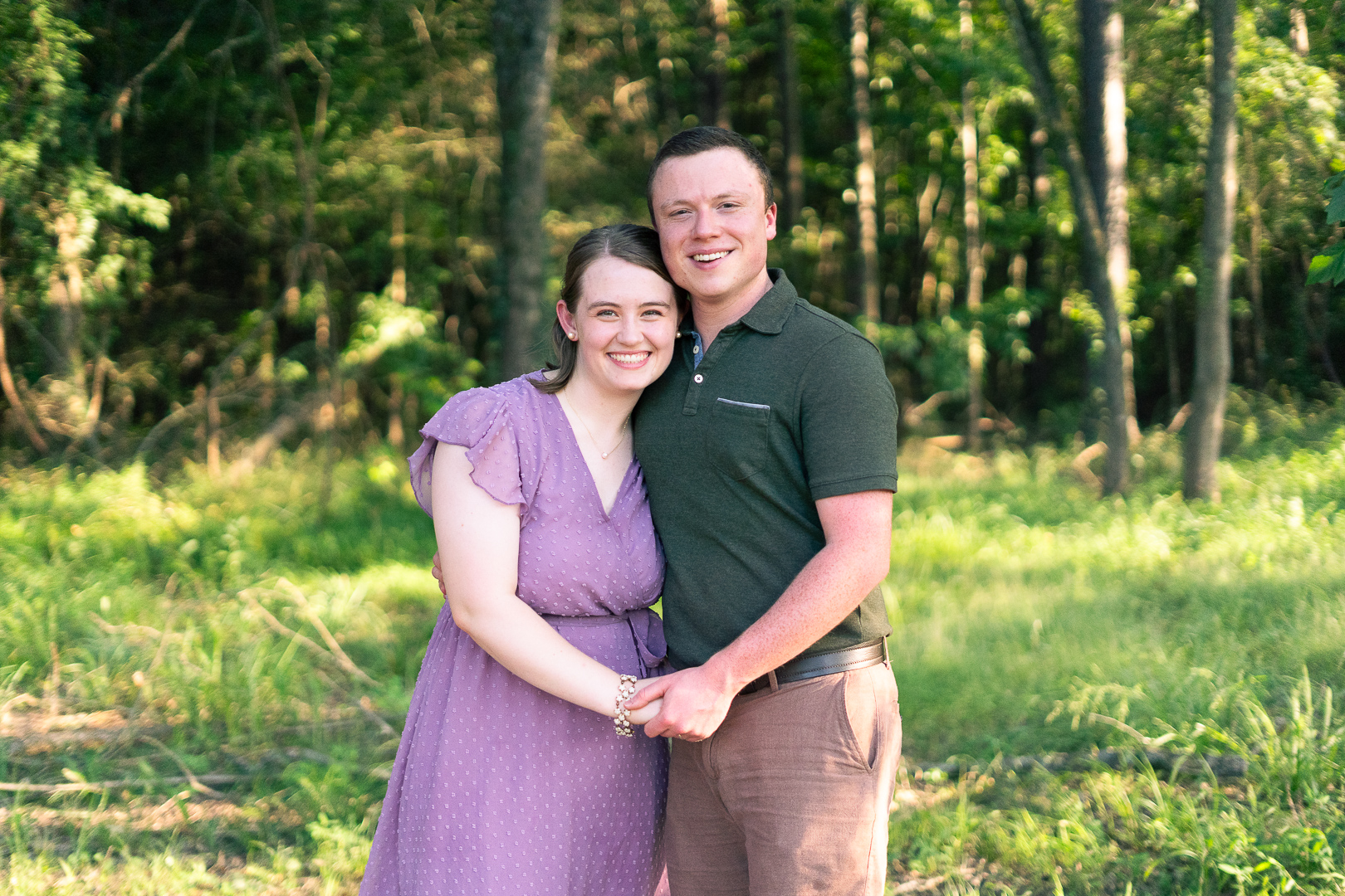 Clinton Portrait photography of couple at Clinton Welcome Center 