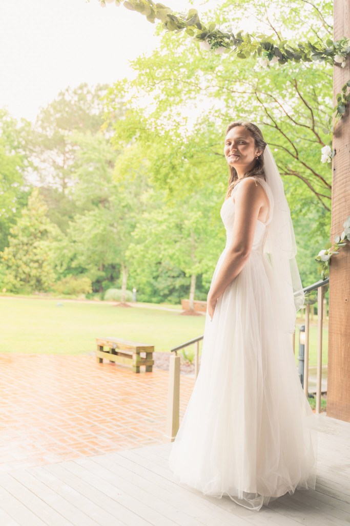 Bridal portraits in Clinton, MS at Clinton Welcome Center. 
